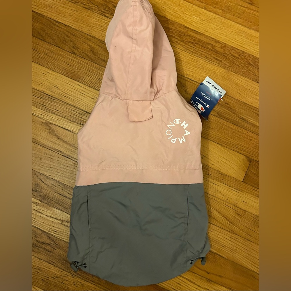 Dog Champion waterproof rain coat/windbreaker size large
